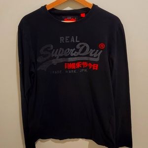 SuperDry Long Sleeve Logo Shirt